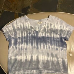 Madewell blue & gray tie-dye size XS Tshirt.